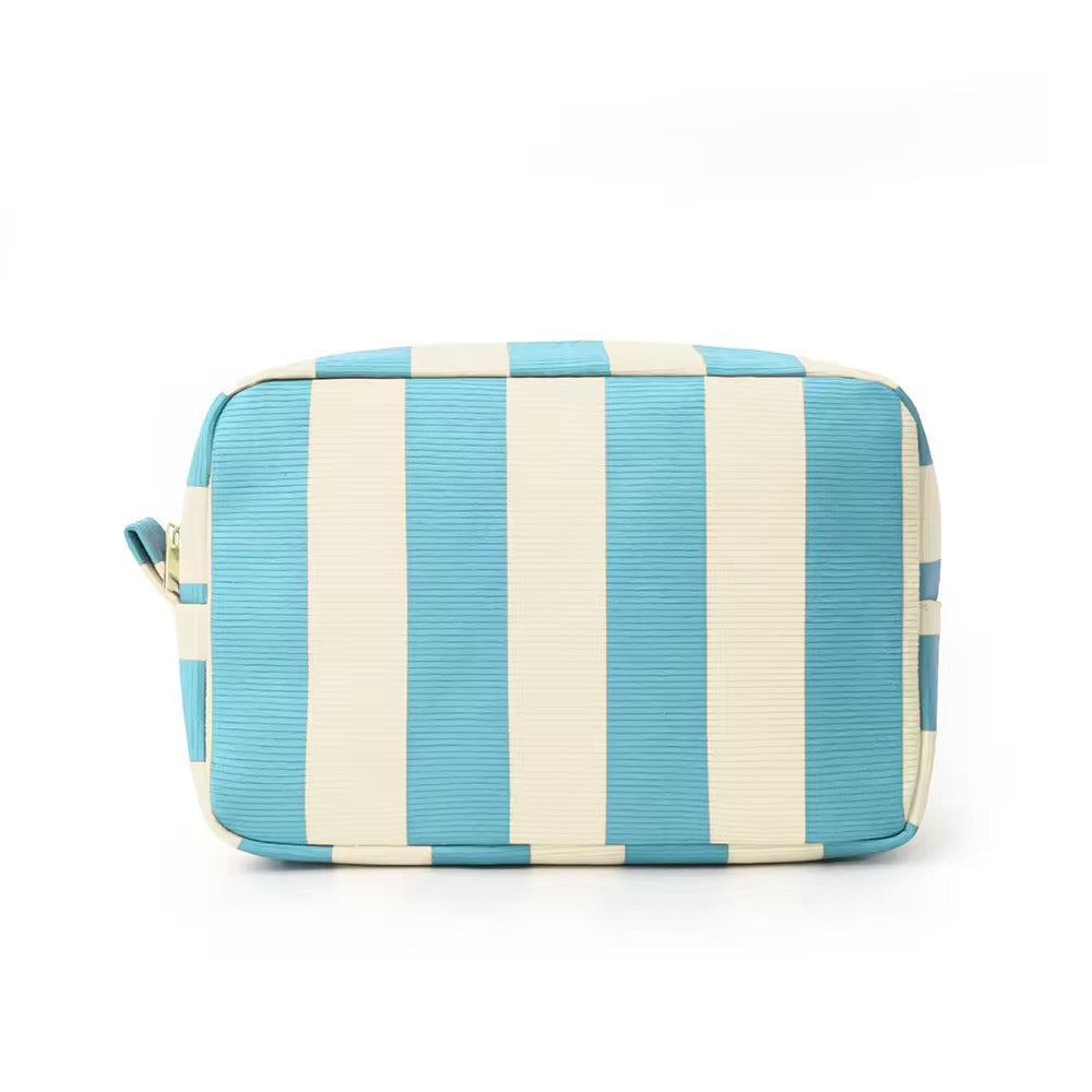 Canvas Stripe Travel Pouch
