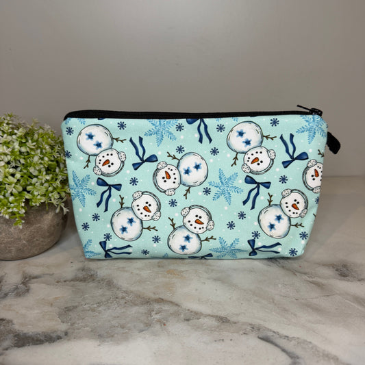 Pouch - Christmas Winter - Snowman Snowflake