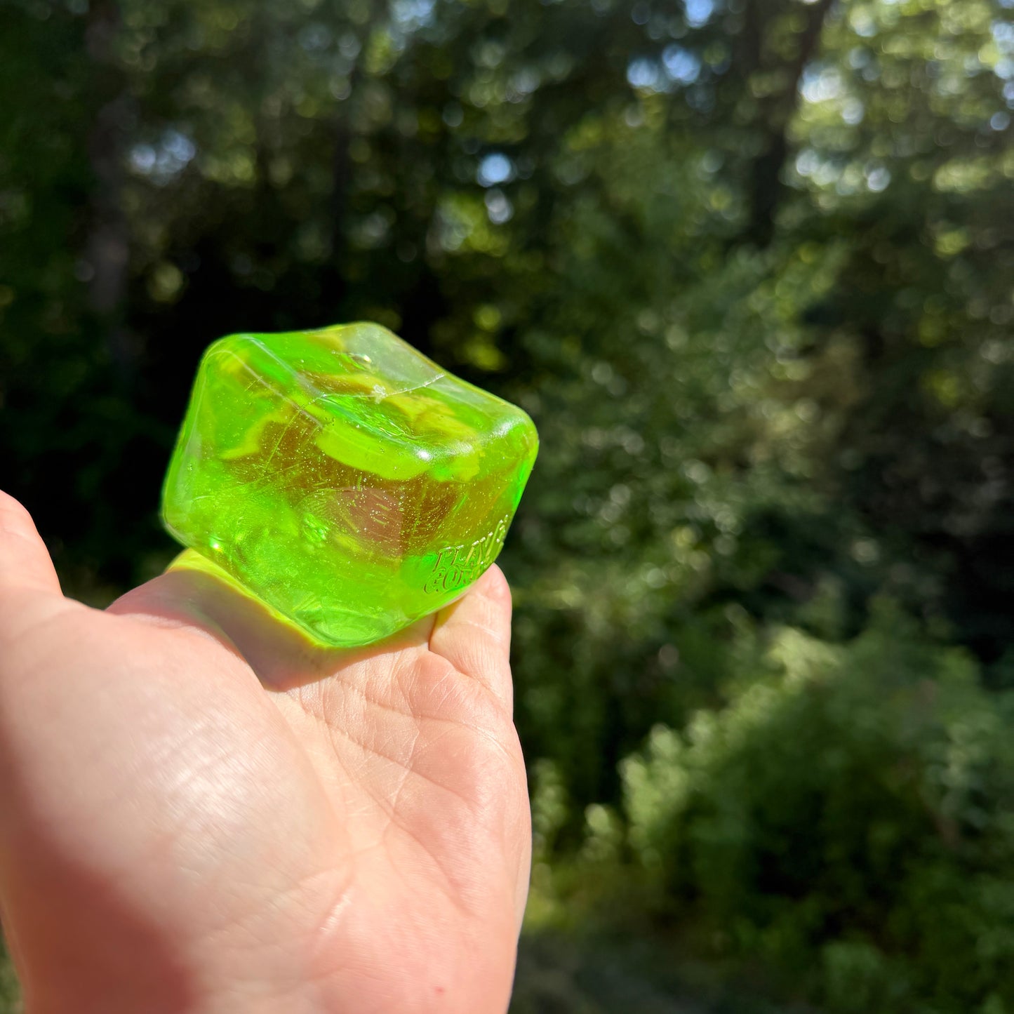 Squishy Toy - Soda Cube - Lemon-Lime Squish