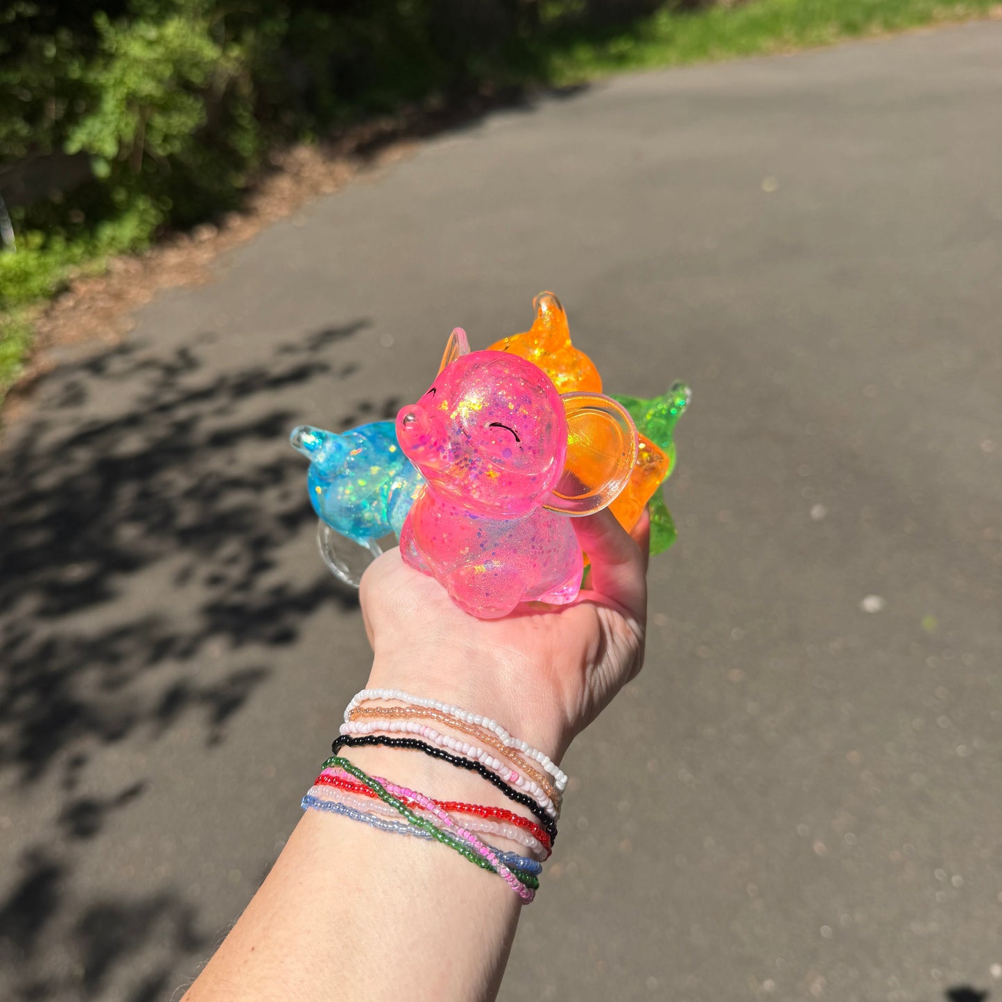 Squishy Toy - Elephant Glitter