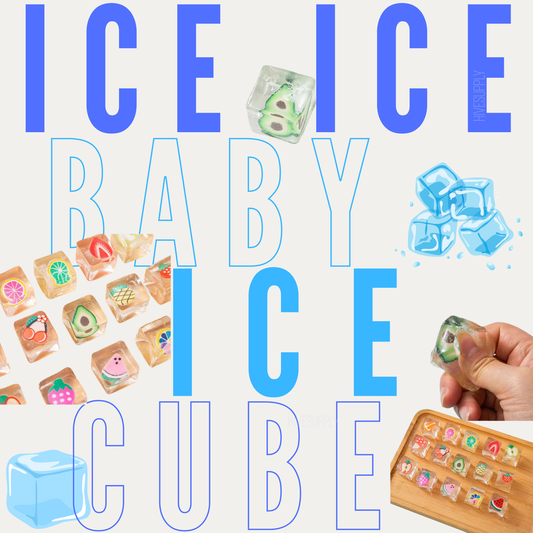 Ice Cube Squishy Toy - Clear Charm