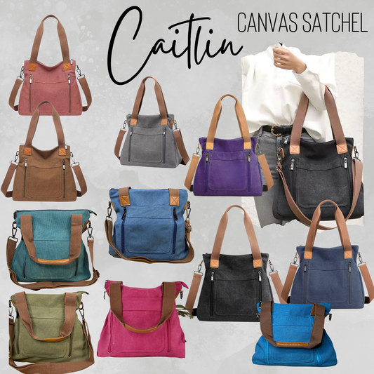 Caitlin - Canvas Satchel