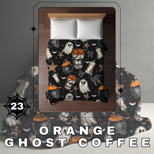 Blanket Halloween #23 - Orange Ghost Coffee - PREORDER ends 7/25