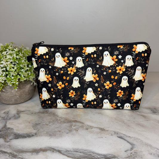 Pouch - Halloween Fall - Floral Ghost