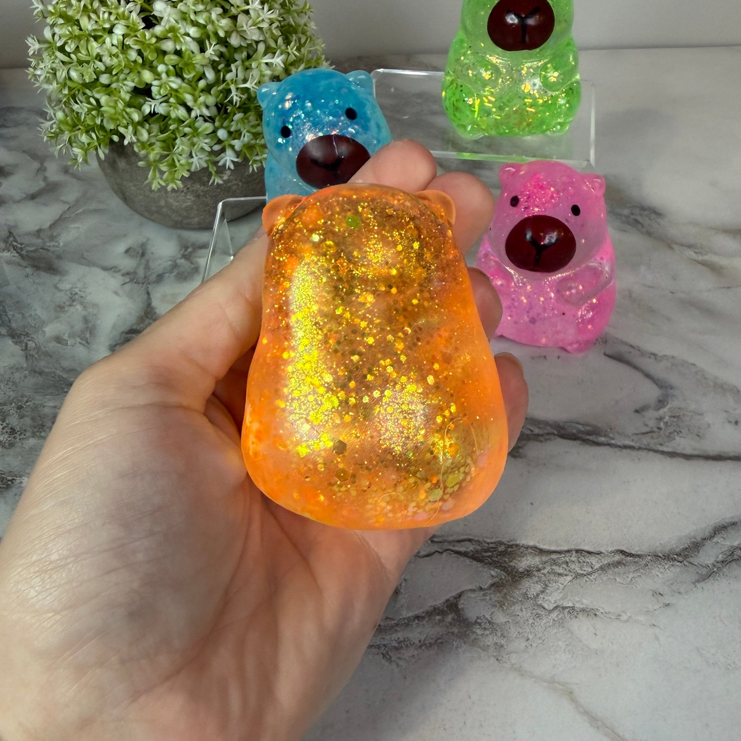 Squishy Toy - Capybara Glitter