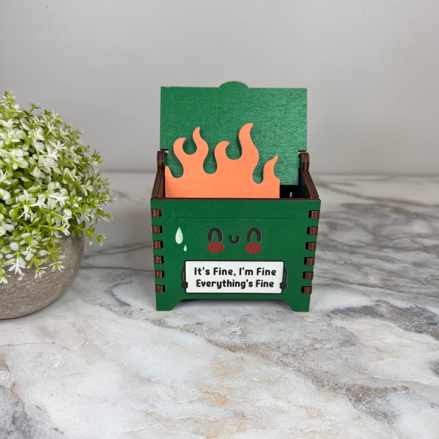 Dumpster Fire Desk Organizer