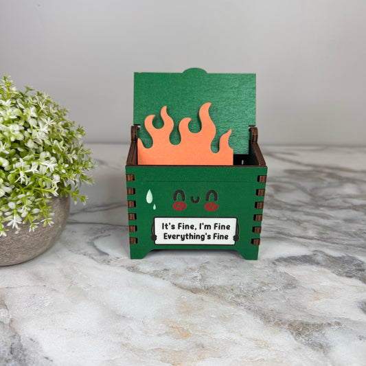 Dumpster Fire Desk Organizer