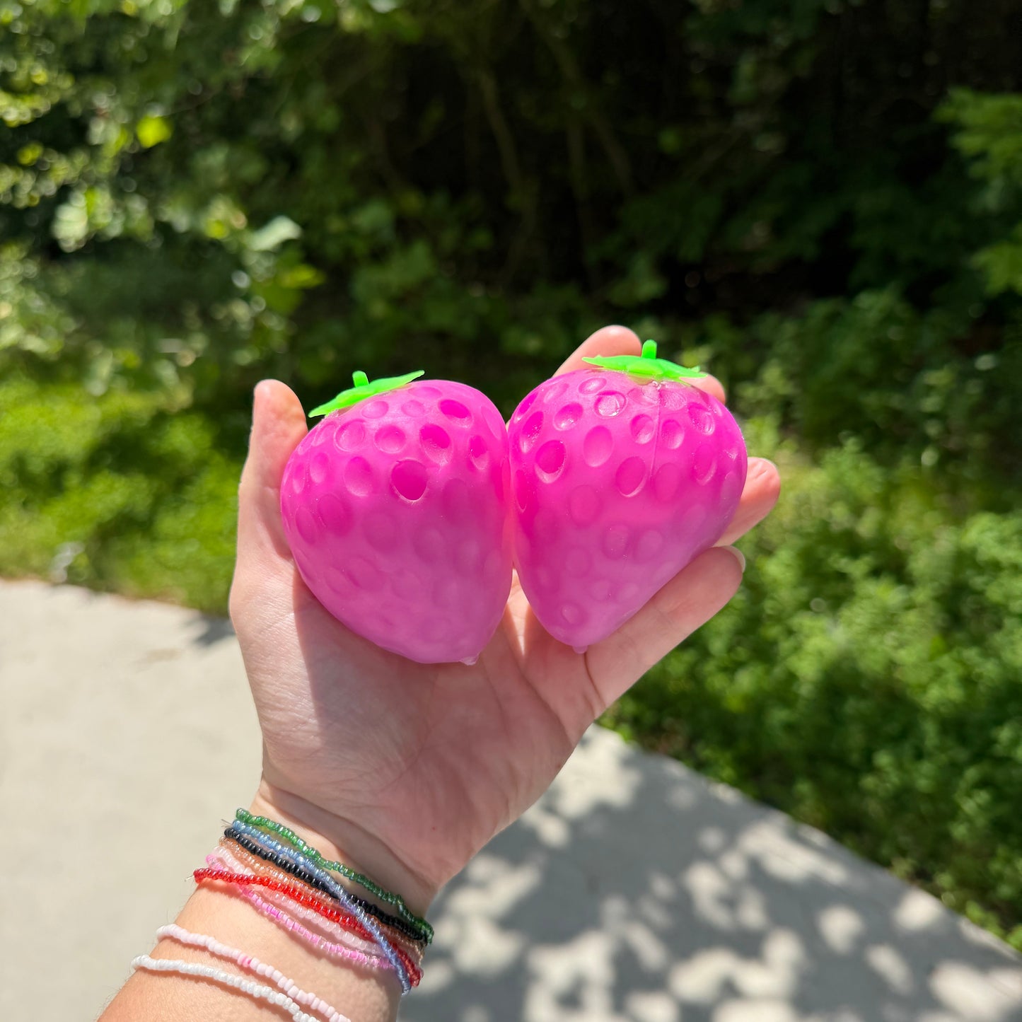 Squishy Toy - Sunlight Color Changing Strawberry, Larger