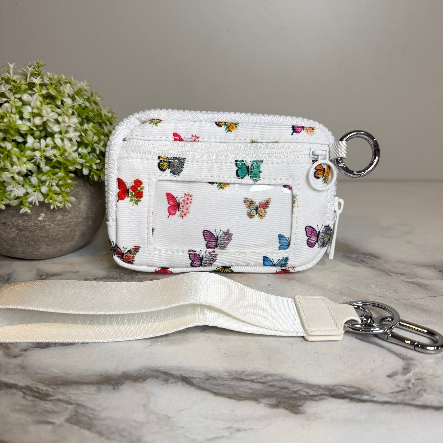 Rue - Nylon Wristlet Wallet - Butterfly