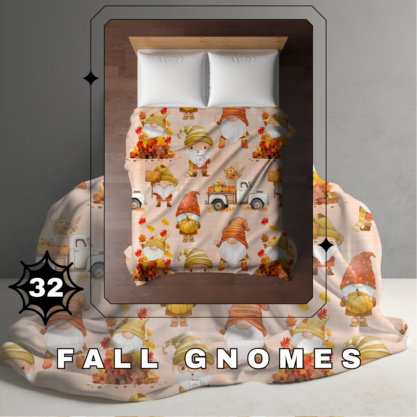 Blanket Halloween #32 - Fall Gnomes - PREORDER ends 7/25