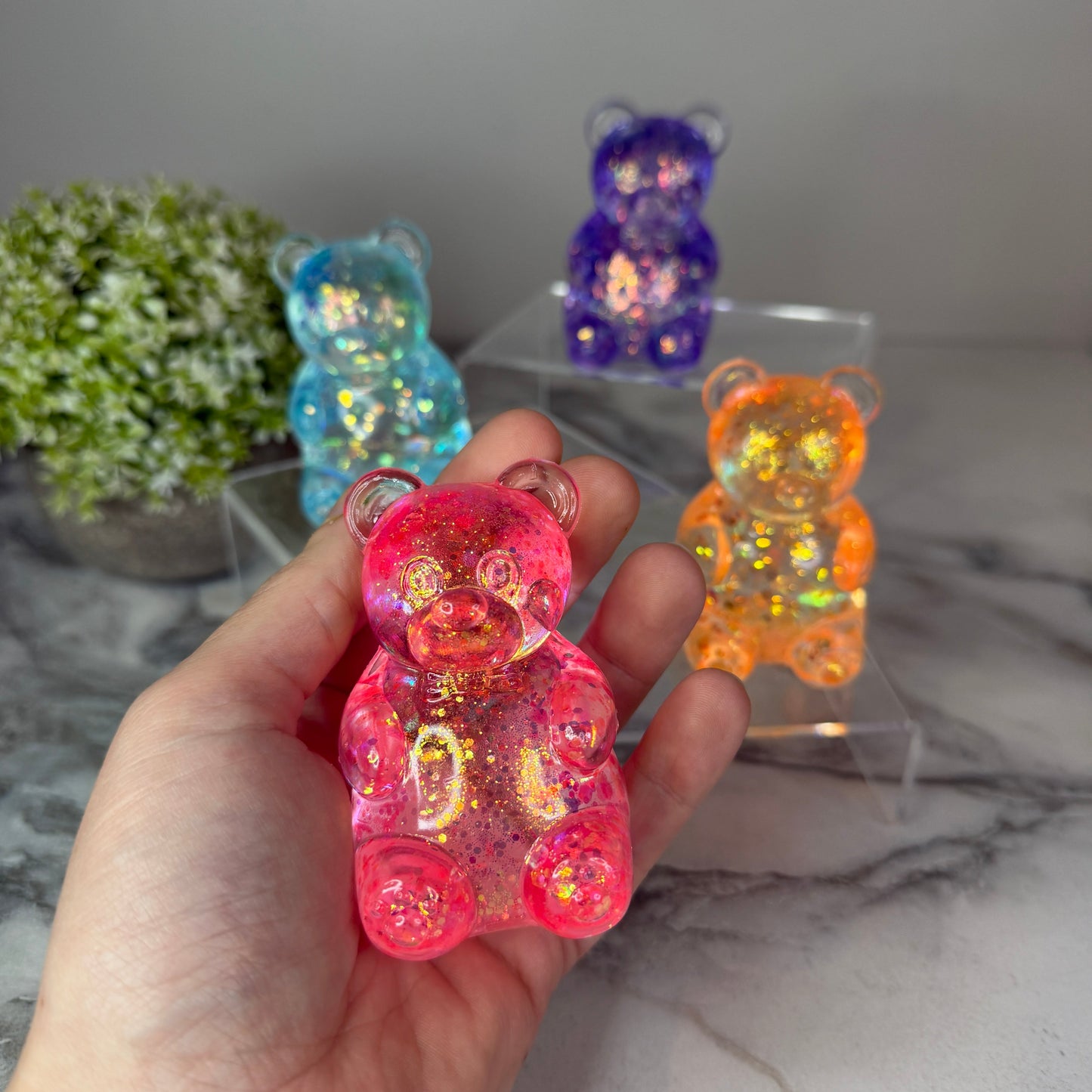 Squishy Toy - Gummy Bear, Glitter