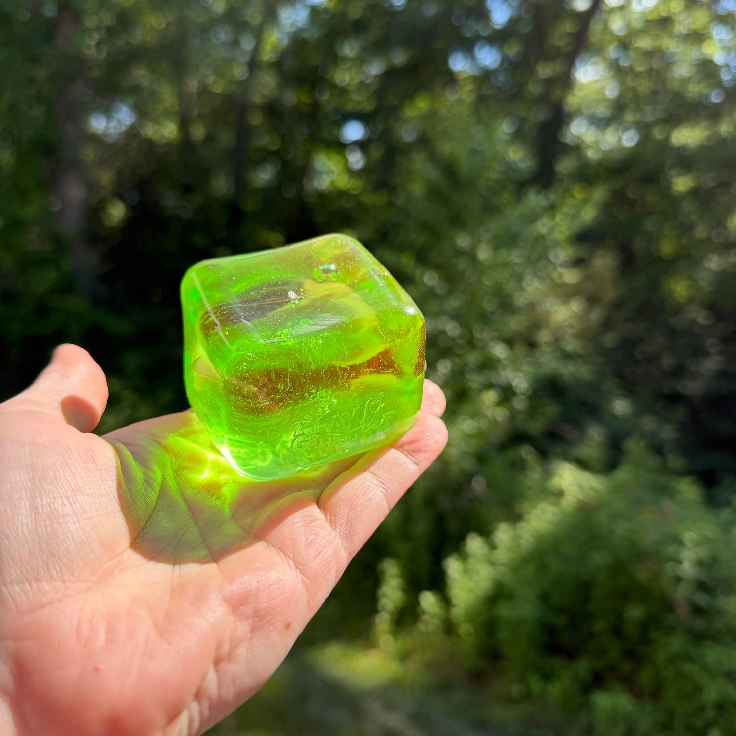 Squishy Toy - Soda Cube - Lemon-Lime Squish