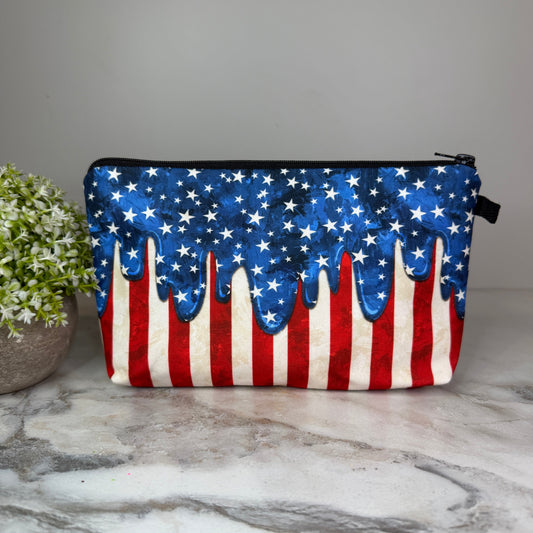 Pouch - America Stars Stripes Drip