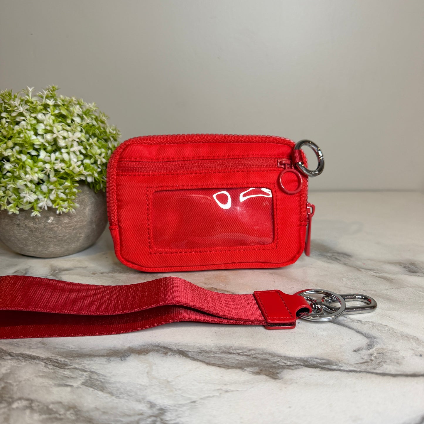 Rue - Nylon Wristlet Wallet - Red