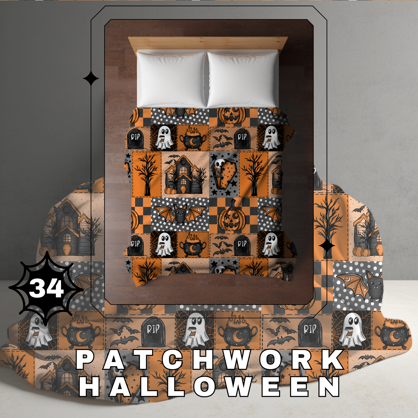 Blanket Halloween #34 - Patchwork Halloween - PREORDER ends 7/25